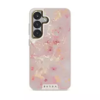 Golden Coral - Pink Samsung Galaxy S25 Case, Elite Light (Magnetic) / Gold