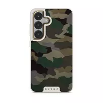 Tropical Green Camo - Samsung Galaxy S25 Case, Elite Light (Magnetic) / Gold
