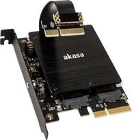 Akasa Adapter na 2 dyski M.2 - 2x PCI-E (AK-PCCM2P-04) | ZUUS-371 | 4710614539099