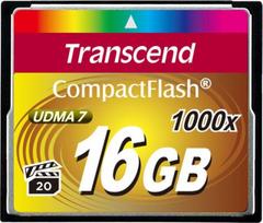 Card Transcend CompactFlash 16GB TS16G1000. MLC | TS16GCF1000 | 0760557823537