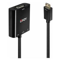 Adapter USB Lindy USB-C - VGA Black  (38286) | 38286 | 4002888382861