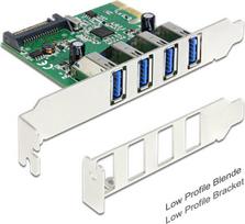 Delock PCIe 2.0 x1 - 4x USB 3.0 (89360) | 89360 | 4043619893607