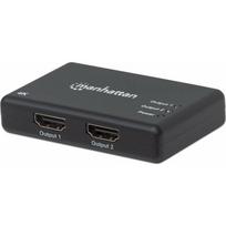 Manhattan Manhattan 4K 2-Port HDMI-Splitter 4K@30Hz Netzteil Black | 207669 | 0766623207669
