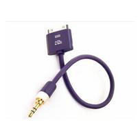 Kabel Furutech ADL Apple 30 pin - Jack 3.5mm 0.1m fioletowy | 4582237535327 | 4582237535327