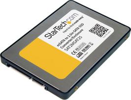Kieszeń StarTech mSATA SSD - 2.5" SATA (SAT2MSAT25) | SAT2MSAT25 | 0065030845694