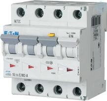 3N 16A 100mA C-LS, FI char: A Residual-current circuit breaker with overcurrent protection (RCBO) mRB6-16/3N/C/01-A 120664 | 4015081184941