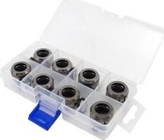 XSPC XSPC Anschluss G1/4" auf 14mm Hardtube, Black chrome - 8 Stück | 5060175589545 | 5060175589545