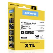 Dymo XTL All Purpose Tape Vinyl 24 mm x 7 m black to white (1868753) | 1868753 | 071701001320