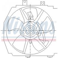 Radiatoriaus ventiliatorius NISSENS 85381