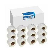 G&G 12x G&G Etiketten 28mm x 89mm sw komp. m. Dymo 99010/ s0722370 | RL-D-99010T-BK/WT-28MM89MM-12 | 6942383160053