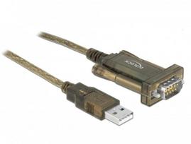 Delock DeLOCK 64073 kabel równoległy Przezroczysty 2 m USB Typu-A DB-9 | 64073 | 4043619640737