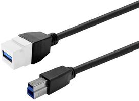 Kabel USB VivoLink VivoLink Keystone White USB3.0 A-Female to B-Male (PROKEYUSB3AFBM1W) | PROKEYUSB3AFBM1W | 5715063747421
