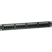 Equip Patchpanel 24x RJ45 Cat5e 19" UTP 1HE Black | 235325 | 4015867206935