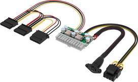 Akasa adaptér AK-PE200-01, 200W DC-to-DC ATX, 4-pin DIN | AK-PE200-01 | 4710679552798