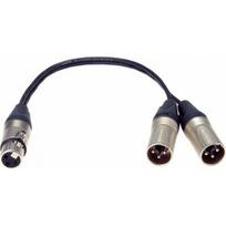 Kabel Klotz XLR - XLR x2 0.1m Black | 4250046827994 | 4250046827994