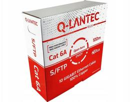 Q-LANTEC S/FTP cat.6A network cable, twisted pair, LSOH | KIS6ALSOH100DQ | 5904204406307