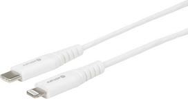 Kabel USB eStuff Lightning - USB-C 1 m White (USB-C Lightning Cable MFI 0,5m) | USB-C Lightning Cable MFI 0,5m | 5704174827245