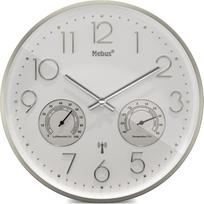 Radiobudzik Mebus Mebus 12989 radio wall clock with Thermo-Hygrometer | 12989 | 4007218129895