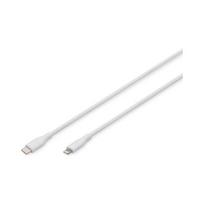 Digitus  | Lightning silicone connection cable, USB-C - Lightning, 1m | AK-600110-010-W | AK-600110-010-W | 4016032495970