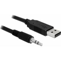 Kabel USB Delock USB-A - mini Jack 3.5 mm 1.8 m Black (83115) | 83115 | 4043619831159