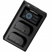 charger do aparatu Mathorn charger dwukanałowa Mathorn MBC-D200 USB-C do Canon LP-E6 | MBC-D200 | 5903175626806