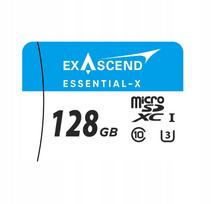 Karta ExAscend Karta pamięci Exascend Essential-X micro SD 128GB | ES128GTFU3MP | 6972904956650