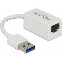 Karta sieciowa Delock DELOCK Adapter SuperSpeed USB-A St > Gigabit LAN komp. Weiß | 65905 | 4043619659050