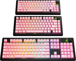 Glorious Glorious GPBT Basics Keycaps, ANSI Layout (US), PBT, Dye-Sub - Potion Pink | GLO-KB-ACC-KC-GPBT-BA-PPNK-US | 810069977621