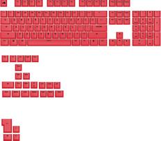 Glorious GPBT Basics Keycaps, ANSI Layout (US), PBT, Dye-Sub - Revive Red | GLO-KB-ACC-KC-GPBT-BA-RRED-US | 810069977720