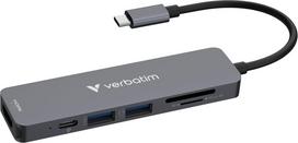 Hub USB Verbatim Multi Port Essentials USB-C PD, USB-A 3.0, USB-A 2.0, HDMI, SD/microSD | 32156 | 0023942321569