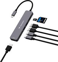 Hub USB Verbatim Multi Port Essentials USB-C PD, USB-C, 2xUSB-A 3.0, HDMI, SD/microSD | 32158 | 0023942321583
