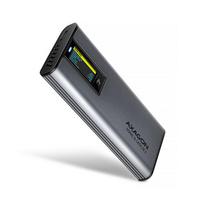 AXAGON External USB-C 10Gbps metal box with info display for M.2 NVMe and SATA SSD | EEM2-SD2 | EEM2-SD2 | 8595247908872