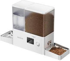 Rojeco 2 in 1 Pet Water Fountain 3.5L & Feeder 5L Button Verson (white) | RYTJAJO-DP | 6975116294916