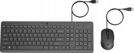 Klawiatura + mysz HP HP 150 - Tastatur-und-Maus-Set - USB - Deutsch - Schwarz - fur HP 21, 27,  14, 15, 15s, Pavilion  15 | 240J7AA#ABD | 195122875527