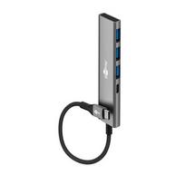 Goobay  Slim 4-Port USB Hub, USB-C to USB-C/USB-A, 5Gbit/s | 76562 | 76562 | 4040849765629