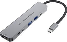 Conceptronic CONCEPTRONIC 6-1 Dock USB-C->HDMI,2xUSB-A,3xUSB-C,+ 25cm gr | DONN33G | 4015867241295