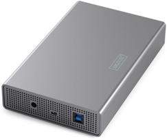 USB 3.0 na dysk SSD/HDD 3.5 SATA III max. 16 TB z zasilaczem, aluminiowa | DA-71106-1 | 4016032501343