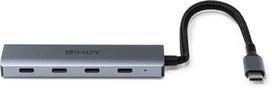Lindy Lindy 43414 huby i koncentratory USB 3.2 Gen 2 (3.1 Gen 2) Type-C 10000Mbit/s Gray | 43414 | 4002888434140