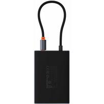Hub USB-C 8w1 Baseus PioneerJoy HDMI 4K@60Hz + HDMI 4K@30Hz + DisplayPort 8K@30Hz + VGA + 2 x USB-A 3.0 + 2 x USB-C - szary | 6932172625993 | 6932172625993