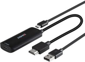 System przekazu sygnału AV Lindy LINDY Konverter HDMI auf USB Typ C mit USB STromversorgung | 43423 | 4002888434232