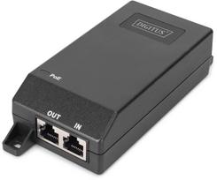 Gigabit Ethernet PoE+ Injector, 802.3at Power Pins:4/5(+),7/8(-), 30W | DN-95103-3 | 4016032500780