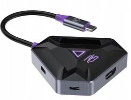 Hub Dla Graczy Gamingowy 2x Usb-c 2x Usb 3.0 Hdmi Pd 100w  Pc Proove / Hbpg18221205 / Spectre Gaming Hub | SB10610 | 6901114161783