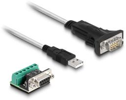 Kabel USB Delock USB-A - RS-232 1.8 m Biało-Black (63465) | 63465 | 4043619634651