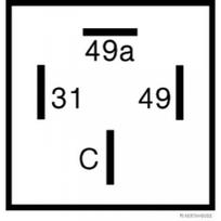Posūkio žibintų pertraukimo relė HERTH+BUSS ELPARTS 75605133