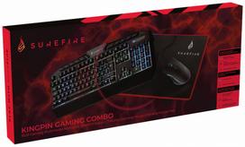 KingPin Gaming Combo Set (Keyboard QWERTY Italian, 7-Button RGB Mouse & Mouse Pad) | 48833 | 023942488330