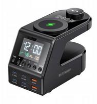 Blitzwolf BW-FW10 alarm clock with charger 2xUSB-A, 4xUSB-C, 240W | BW-FW10 | 5907085527512