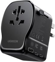 Uniwersalny adapter podróżny mains charger Ugreen S550, 65W, 2x USB-C, 1x USB-A | UGR5758 | 6941876250011