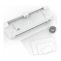 HP ONELAM COMBO A3 laminator, Warm, integrated trimmer, corner rounder, 40 cm/min speed + 15 pouches: 3xA4, 4xA5, 4xA6, 4xB-CARD, White | 069017 | 4030152031627