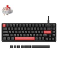 Lemokey X6, Red backlight, Keychron Red , Black, US | X6-A1 | X0044B2LEF