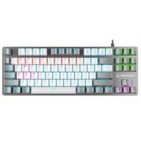 Rampage Snug RGB KRGD Red Mechanical Gaming Keyboard White/Gray | SNUGK14RS-WG | 8680096144431